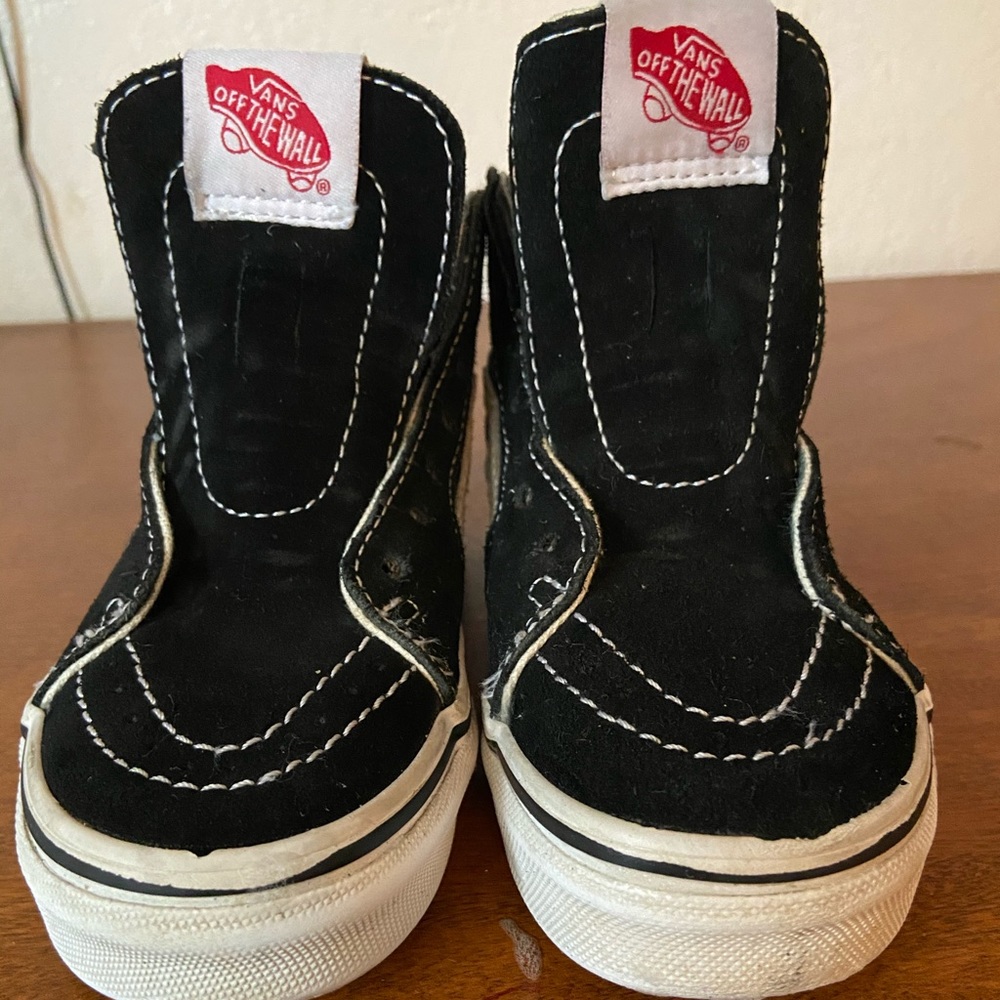 Vans Sk8-Hi High Tops Black Sz 12 kids